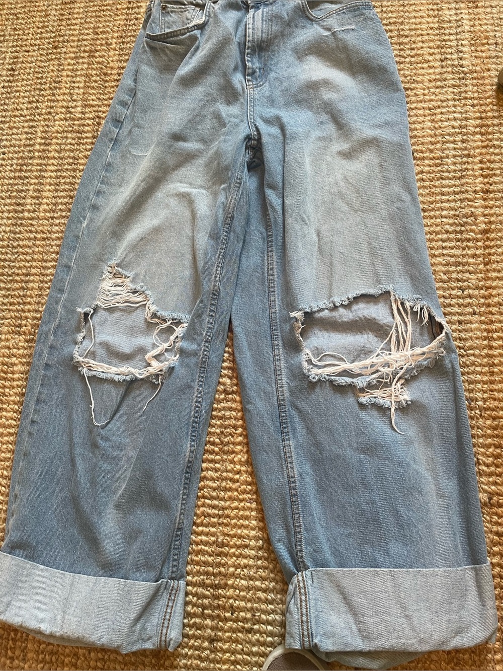 BDG Light Blue Skater Baggy Jeans